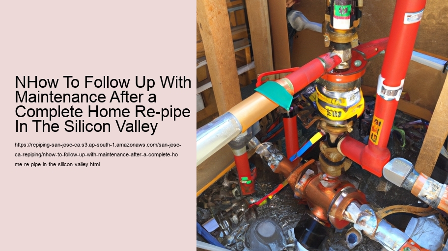 nHow To Follow Up With Maintenance After a Complete Home Re-pipe In The Silicon Valley